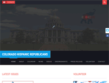 Tablet Screenshot of coloradohispanicrepublicans.org